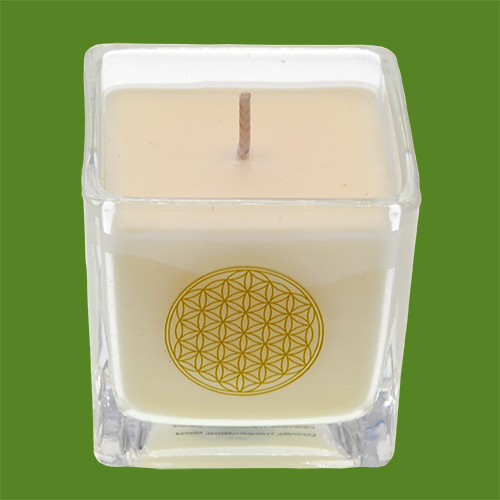 Feuille d'or transparente Bougie parfumée Fleur Fruit Huile essentielle  d'aromathérapie sans fumée Bougies Weddi